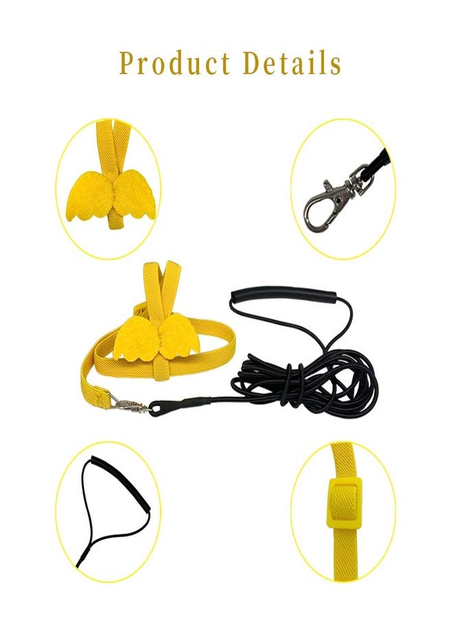 Cyblinia Adjustable Bird Harness Leash Parrot Flying Rope Straps Outdoor Training Traction Rope for Small Parrots, Random Color - Image 2